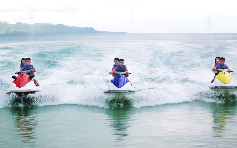 A jetski on open water.
