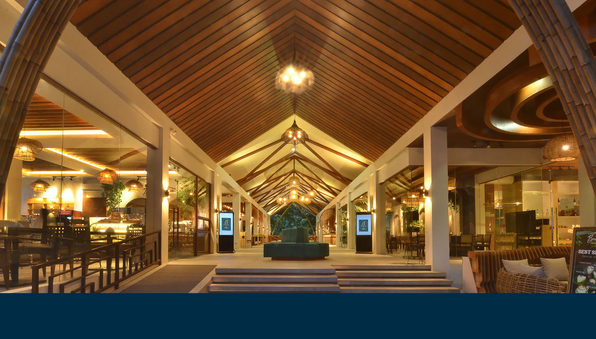 Bamboo, the all-day Filipino restaurant open to beach and pool.